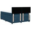 vidaXL Boxspringbett mit Matratze Blau 140x190 cm Samt