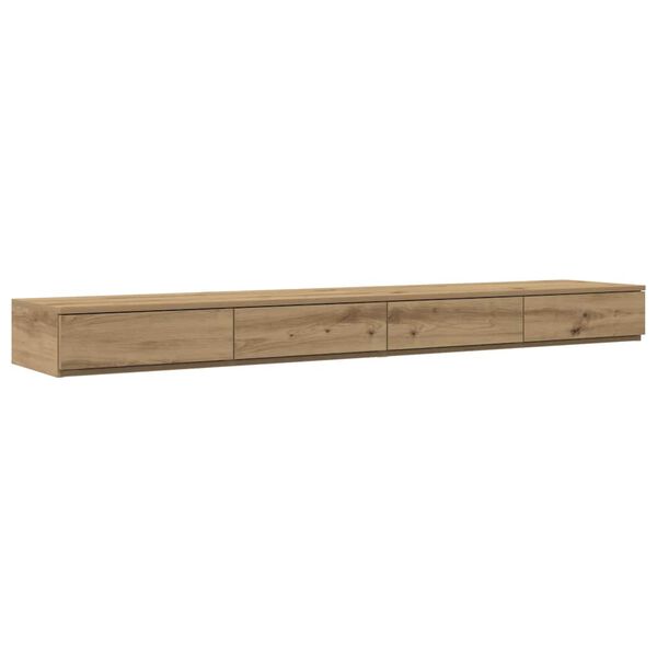 vidaXL Bettschubladen Artisan-Eiche 200 x 36,5 x 16,5 cm Holzwerkstoff