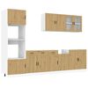 vidaXL 7-tlg. K&uuml;chenschrank-Set Kalmar Artisan-Eiche Holzwerkstoff