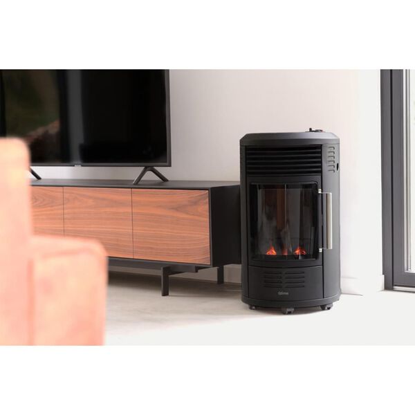 Qlima 2-in-1 Gasheizer GH 8034 3,4 kW Schwarz
