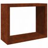 vidaXL Brennholzregal 100x40x80 cm Wetterfester Stahl