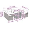 vidaXL Sofa Set mit Kissen 10 pcs Grau Poly-Rattan