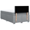 vidaXL Boxspringbett mit Matratze Hellgrau 120x190 cm Stoff