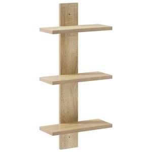 vidaXL Wandregal Sonoma-Eiche 30 x 13,5 x 64,5 cm Holzwerkstoff