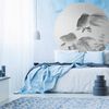 WallArt Fototapete Two Goldfish Rund 190 cm