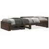 vidaXL Bettgestell ohne Matratze Braun Eiche 75x190 cm Holzwerkstoff