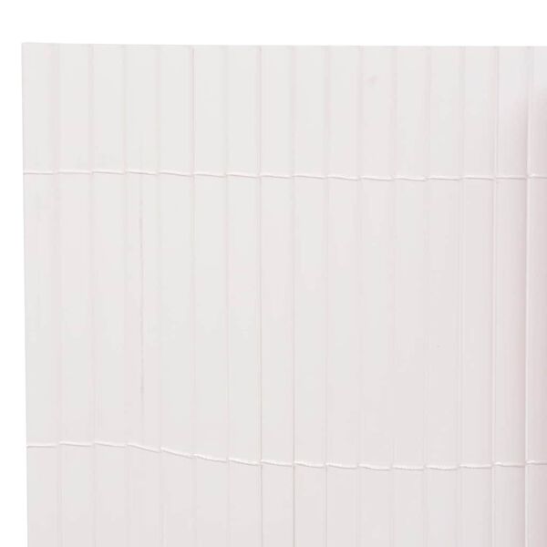 vidaXL Gartenzaun Doppelseitig 90×500 cm Weiß