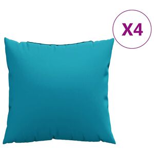 vidaXL Sofakissen 4 Stk. Blau 40x40 cm Stoff