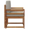 vidaXL Outdoor-Sofa Massives Akazienholz und Polyester