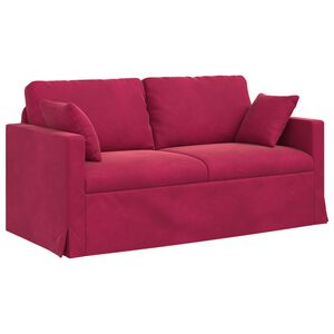 vidaXL Sofa Weinrot 158 x 78 x 80 cm Samt