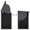 vidaXL Paketdrop-Box mit Speicher Anthrazit 47,5 x 38 x 59 cm Stahl