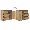 vidaXL Sideboard mit Schublade Artisan-Eiche 71x35x65 cm Holzwerkstoff