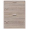 vidaXL Schuhschrank Holz in Eichen-Optik mit 2 Schuhkippern