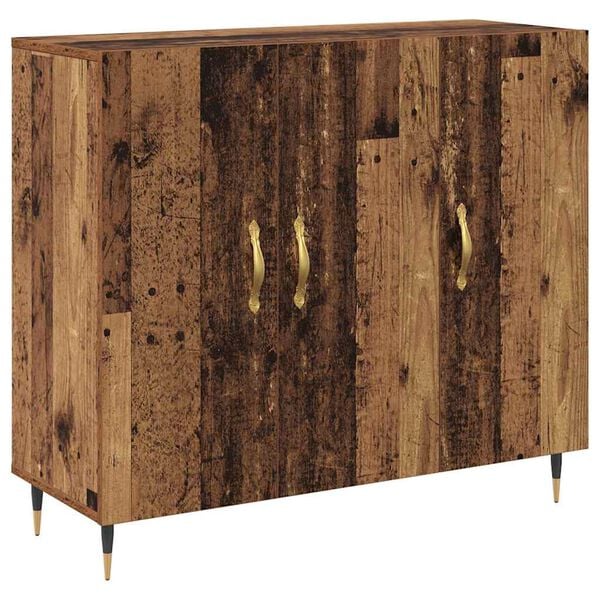 vidaXL Sideboard Altholz 90 x 34 x 80 cm Holzwerkstoff