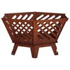 vidaXL Feuerstelle Rostoptik 60 x 53 x 30 cm Wetterfeststahl