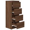 vidaXL Sideboard Braun Eichen-Optik 37,5x35x99 cm Holzwerkstoff