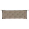 vidaXL Gartenbank-Auflagen 2 Stk. Taupe 150x50x7 cm Oxford-Gewebe