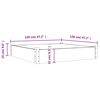 vidaXL Hochbeet mit Einsatz 120x120x25 cm Massivholz Tanne