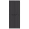 vidaXL Gartenschrank Schwarz 65x37x165 cm PP