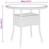 vidaXL 3-tlg. Bistro-Set Poly-Rattan und Hartglas Braun