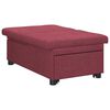 vidaXL Schlafsofa Ausziehbar Weinrot 194 x 50 x 82 cm Stoff