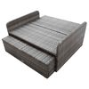 vidaXL 2-tlg. Garten-Lounge-Set mit Auflagen Poly Rattan Grau