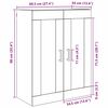 vidaXL Wandschrank Altholz 69,5 x 34 x 90 cm Holzwerkstoff