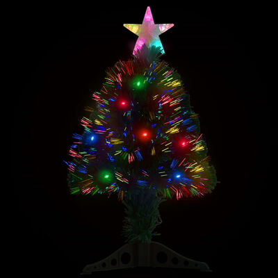 vidaXL Weihnachtsbaum mit Beleuchtung und Ständer 64 cm Glasfaser
