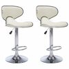 vidaXL Barhocker 2 Stk. Creme Kunstleder