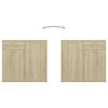 vidaXL Sideboard Sonoma-Eiche 160x36x75 cm Holzwerkstoff