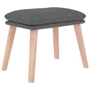 vidaXL Fu&szlig;hocker Hellgrau 45x29,5x35 cm Stoff