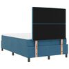 vidaXL Boxspringbett mit Matratze Dunkelblau 120 x 190 cm Stoff