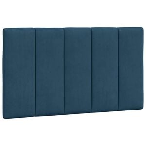 vidaXL Kopfteil-Kissen "Hanko" Blau 80 cm Samt