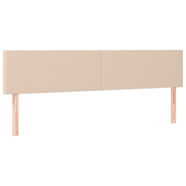 vidaXL Kopfteile Cappuccino-Braun 180x5x78/88 cm Kunstleder