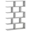 vidaXL Wandregal Betongrau 70 x 17 x 101 cm Holzwerkstoff