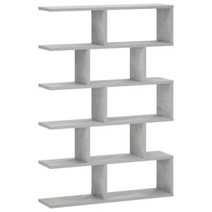 vidaXL Wandregal Betongrau 70 x 17 x 101 cm Holzwerkstoff