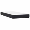 vidaXL Boxspringbett mit Matratzen Schwarz 180x220 cm Samt