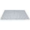 vidaXL Gitter Silber 60 x 60 x 2 cm Feuerverzinkter Stahl