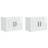 vidaXL Geschirrsp&uuml;lerfront Kalmar 2 pcs Hochglanz Wei&szlig; 60 x 31 x 40 cm