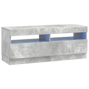 vidaXL LED-TV-Schrank Betongrau Holzwerkstoff
