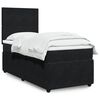 vidaXL Boxspringbett mit Matratze Schwarz 80x200 cm Samt