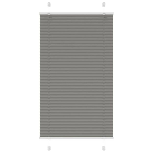 vidaXL Plissee Anthrazit 80x150 cm Stoffbreite 79,4 cm Polyester