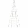 vidaXL LED-Weihnachtsbaum 200 LEDs Mehrfarbig 180 cm