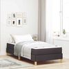 vidaXL Boxspringbett mit Matratze Dunkelbraun 90 x 190 cm Stoff