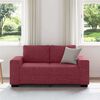 vidaXL 2-Sitzer-Sofa Weinrot 160x77x82 cm Stoff