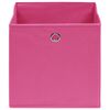 vidaXL Aufbewahrungsboxen 10 Stk. Vliesstoff 28x28x28 cm Rosa