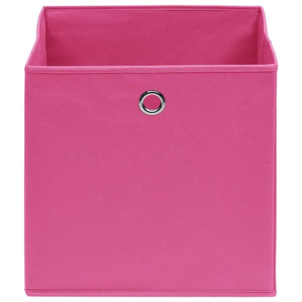 vidaXL Aufbewahrungsboxen 10 Stk. Vliesstoff 28x28x28 cm Rosa