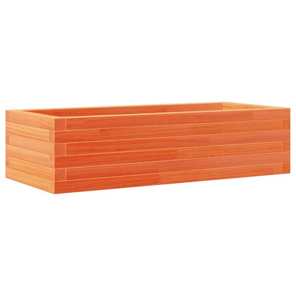 vidaXL Pflanzkübel Wachsbraun 90x40x23 cm Massivholz Kiefer