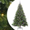 vidaXL K&uuml;nstlicher Weihnachtsbaum mit 300 LEDs Gr&uuml;n 180 cm PE und PVC