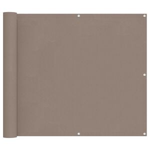vidaXL Balkonsichtschutz Taupe 100 x 400 cm Oxford-Stoff